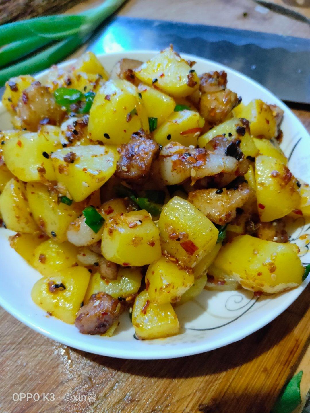 香辣孜然土豆丁