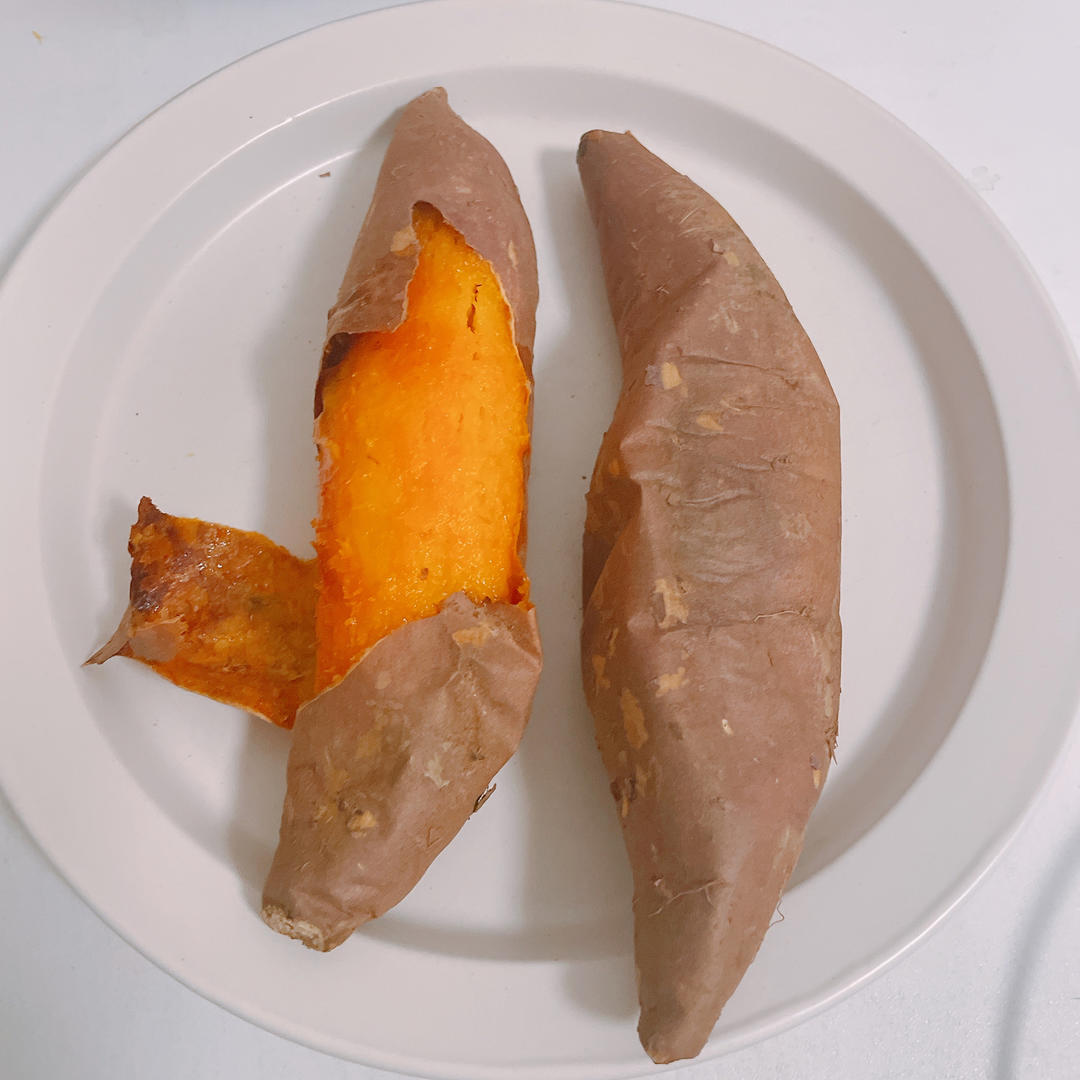 【糯唧唧的烤红薯】糖油四溢皮肉分离外糯里嫩吸溜着吃！