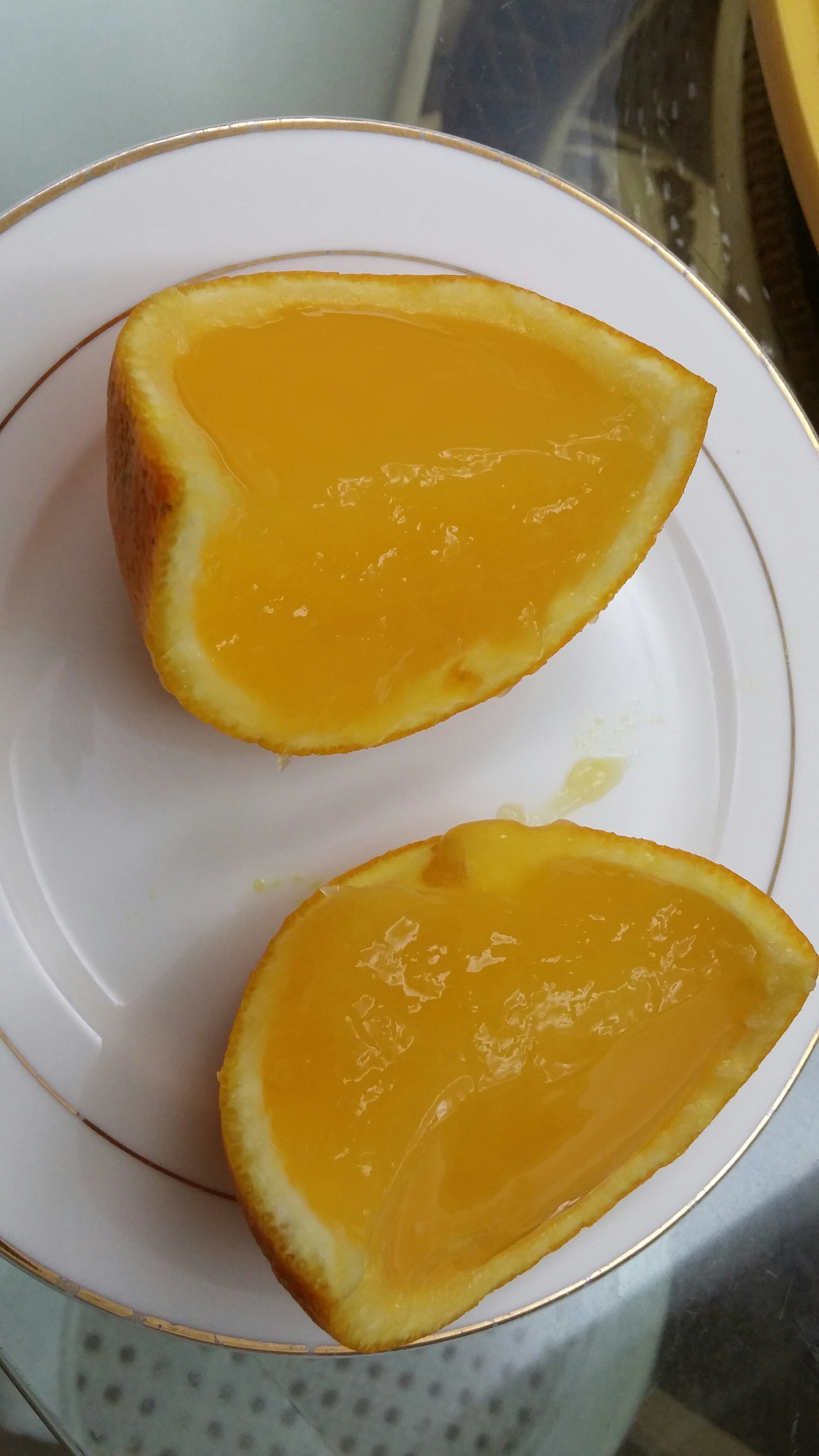 香橙果冻