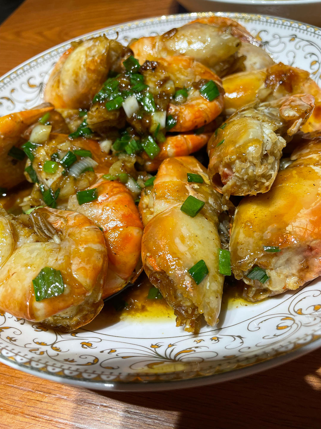 芥末蒜蓉罗氏虾（简易版）