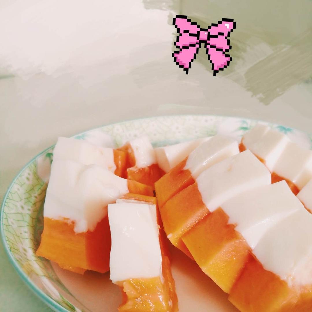木瓜椰奶冻