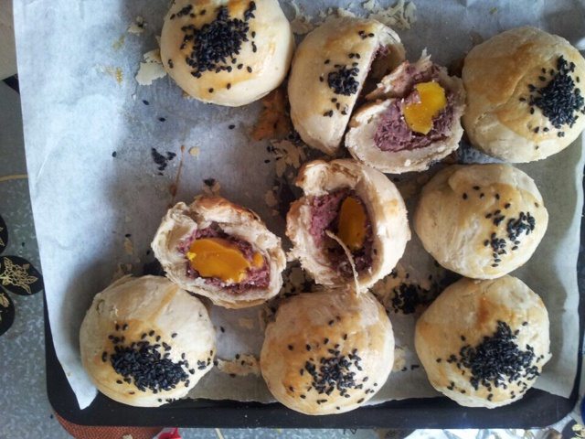 苏式月饼/蛋黄酥-豆沙蛋黄馅