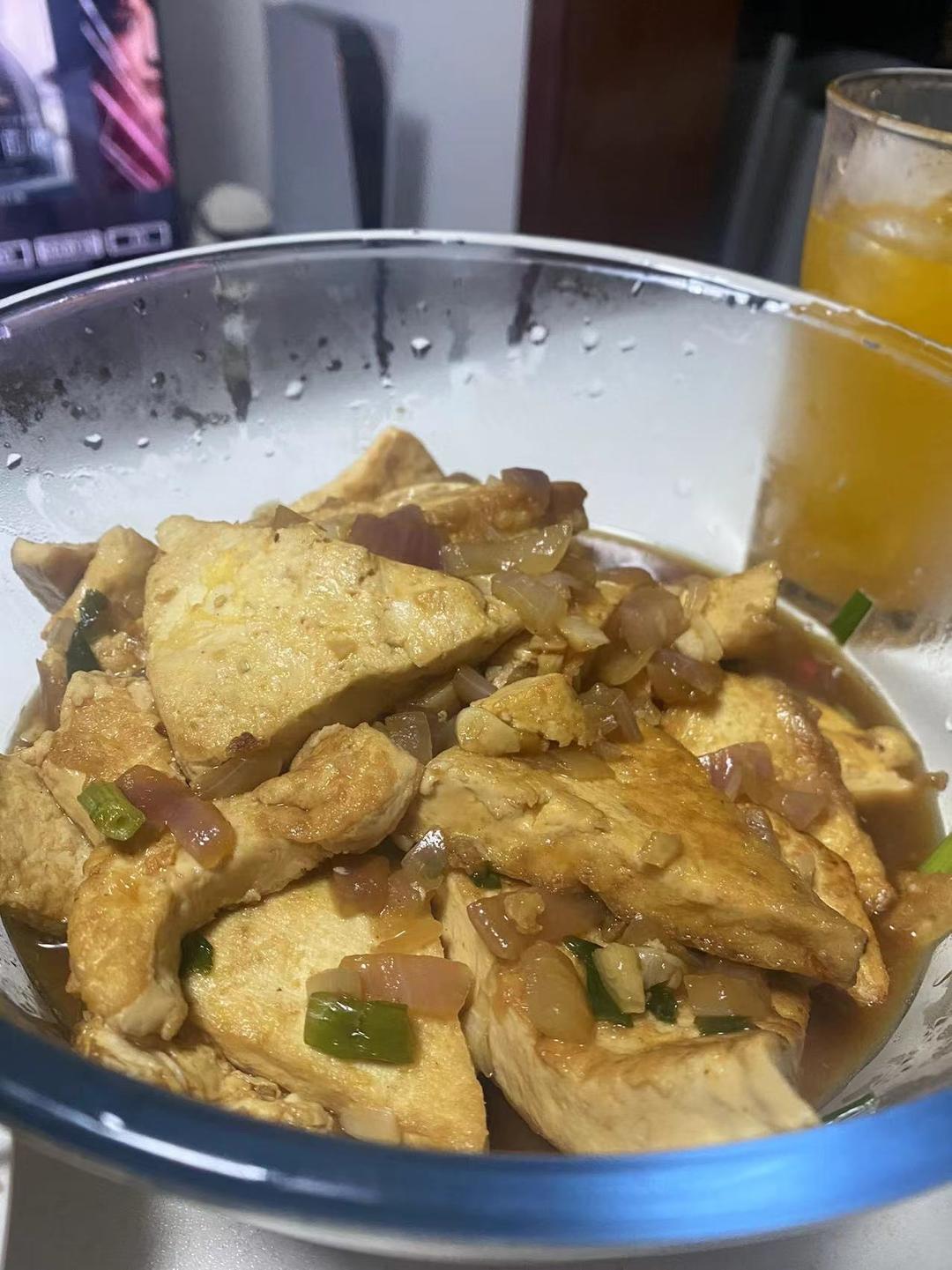 焖煎豆腐