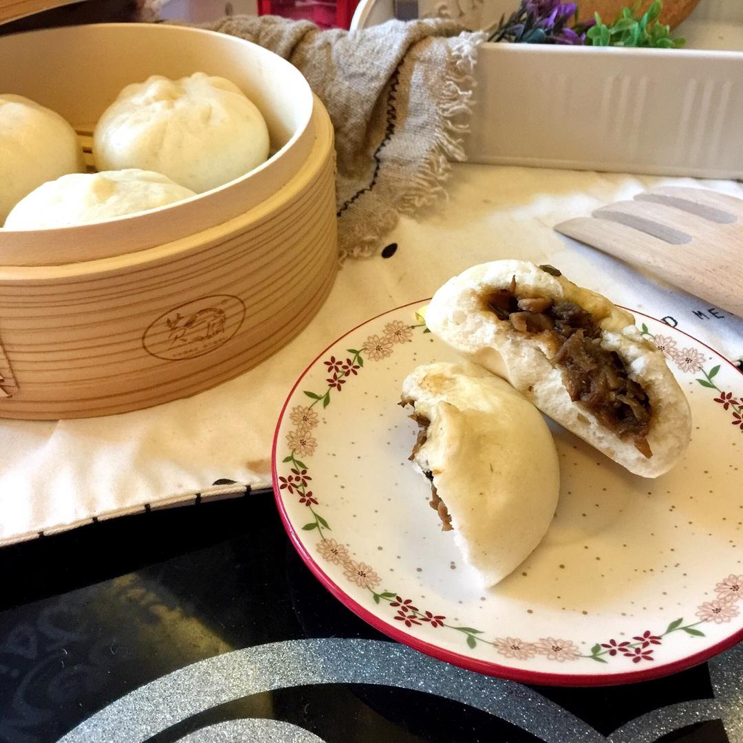 【好吃不骚的】梅干菜鸭肉包
