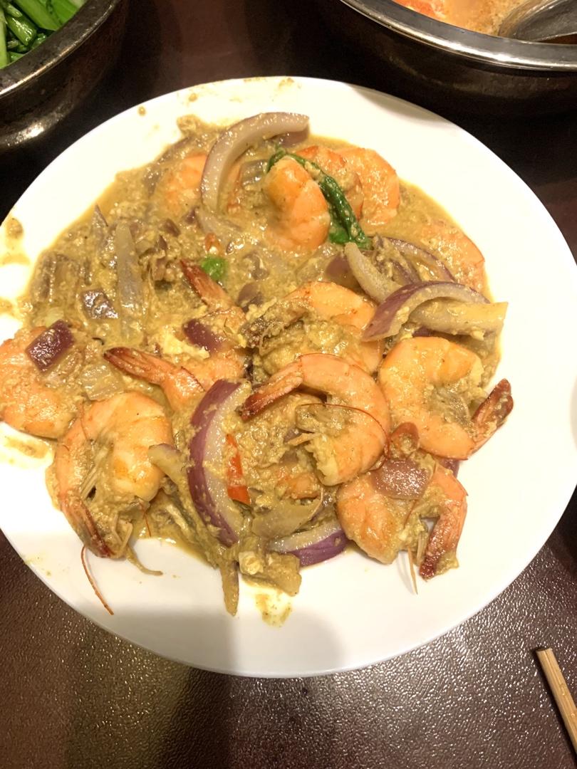 黄金泰式咖喱虾🦐