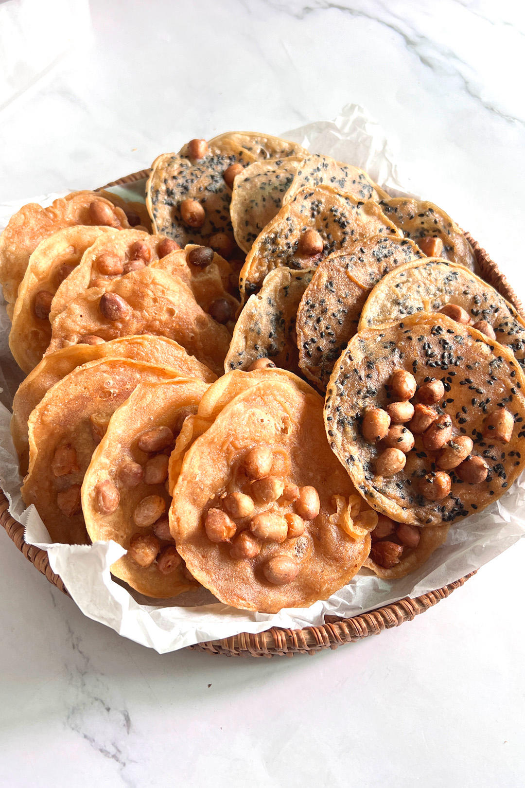 香酥脆铁勺饼花生饼月亮耙年味小吃（摆摊）