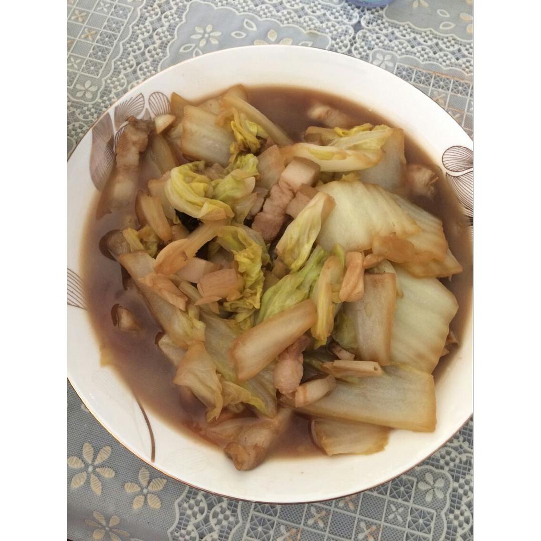 白菜炒肉