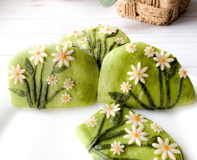 刈包可爱馒头夹饼初夏雏菊的做法
