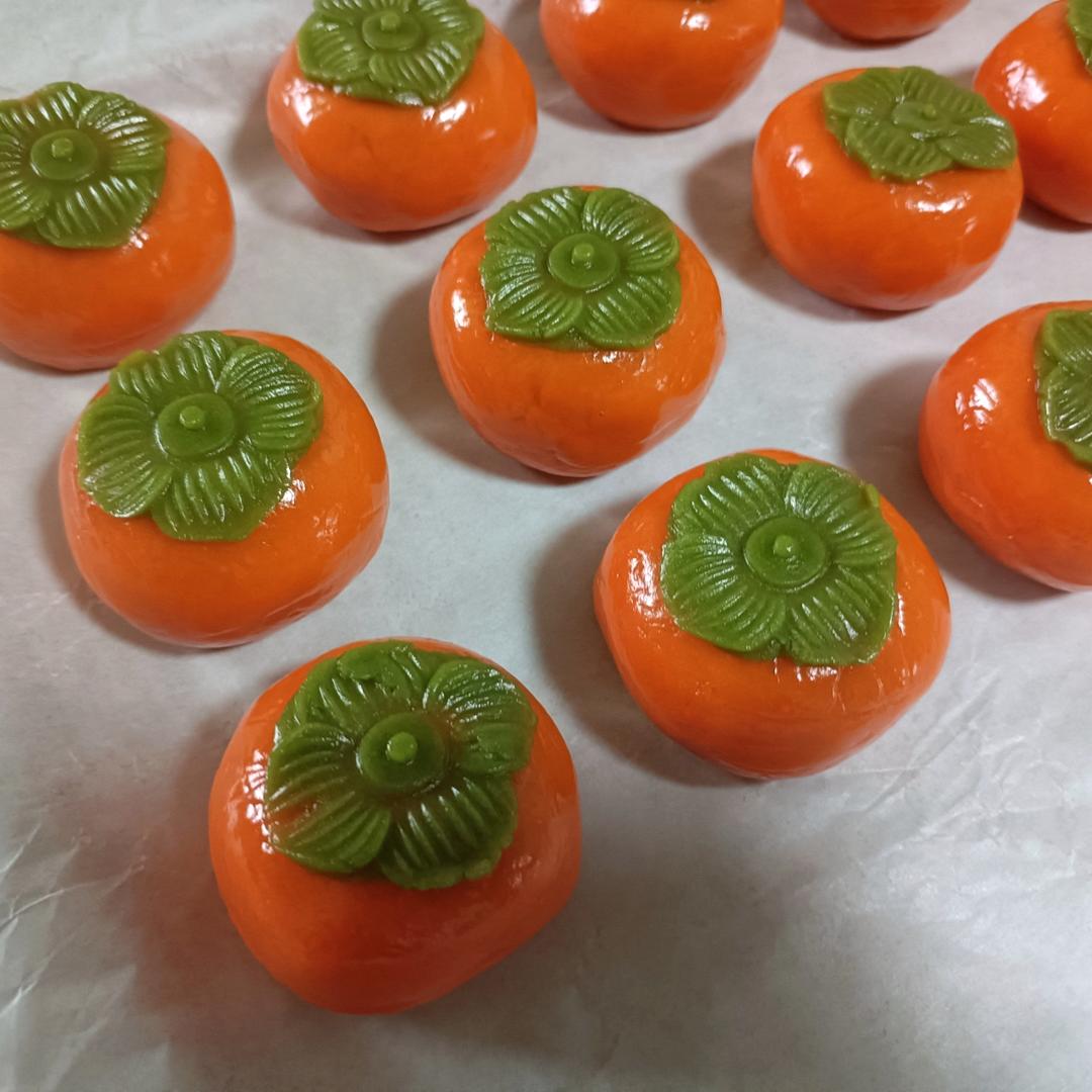 全网独家（原创）柿柿如意—广式金沙奶黄月饼（内附视频做法）