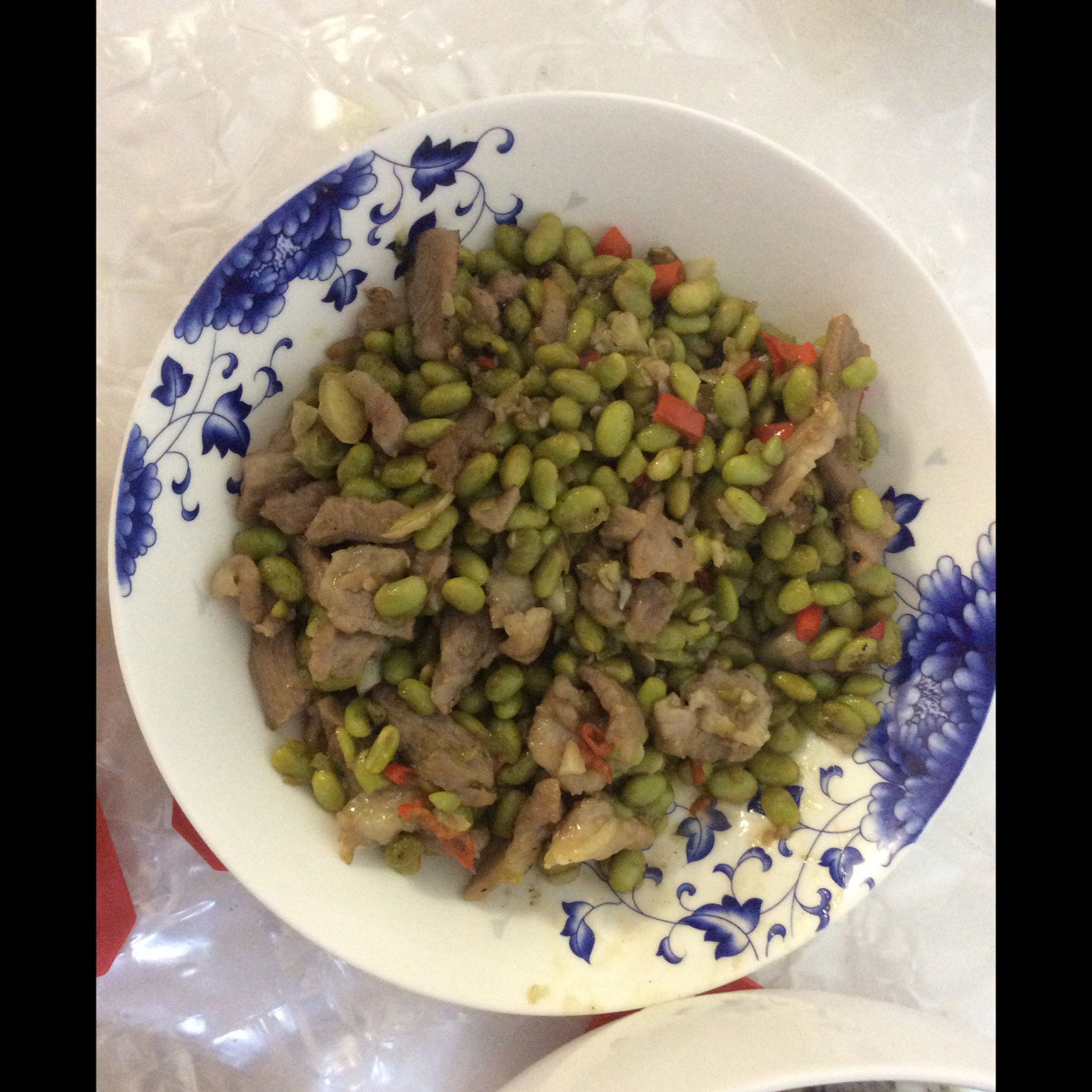 毛豆肉丝