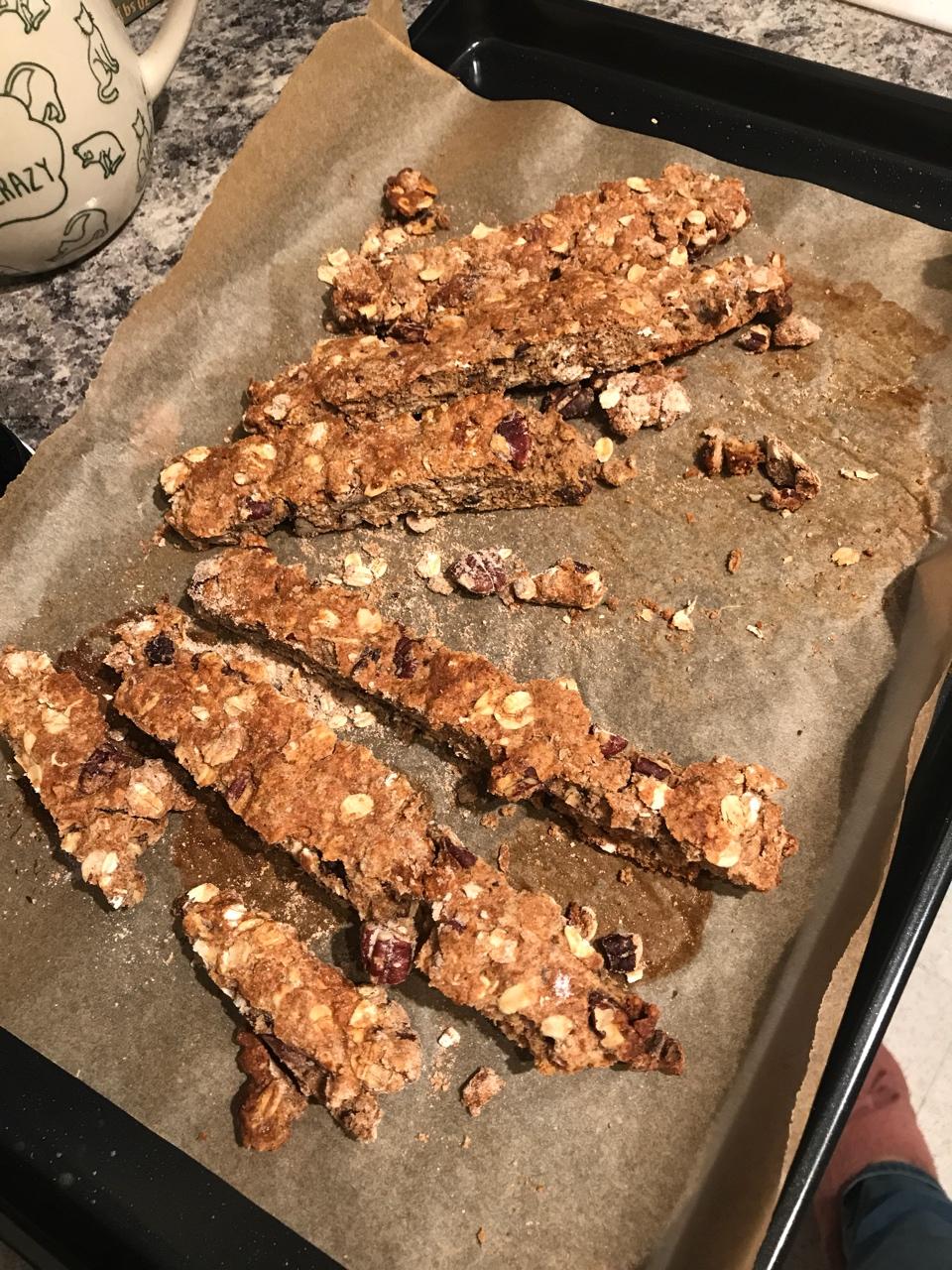 【健康零食】燕麦坚果意式脆饼