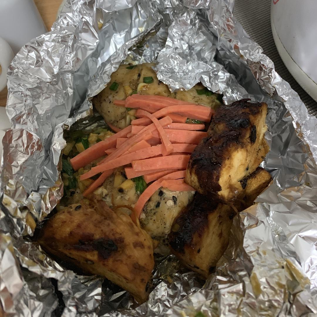 酷炫屌炸天好吃的煎鸡胸肉（香蒜蜂蜜煎鸡胸肉）