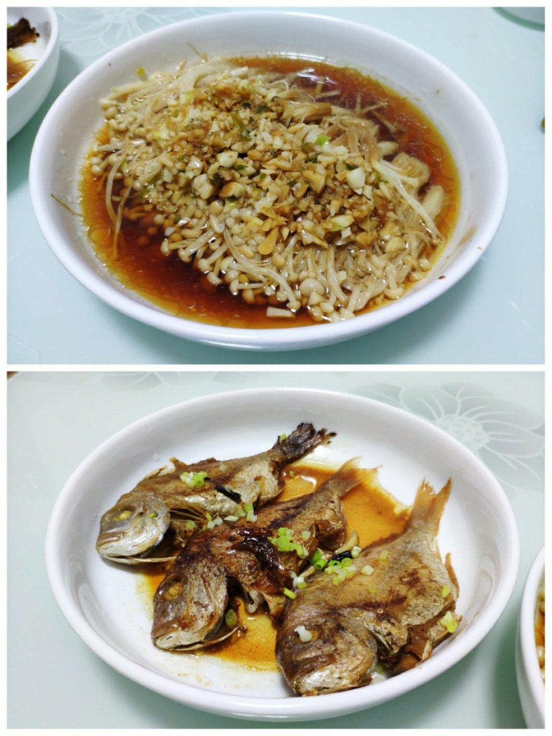 蒜蓉蒸金针菇
