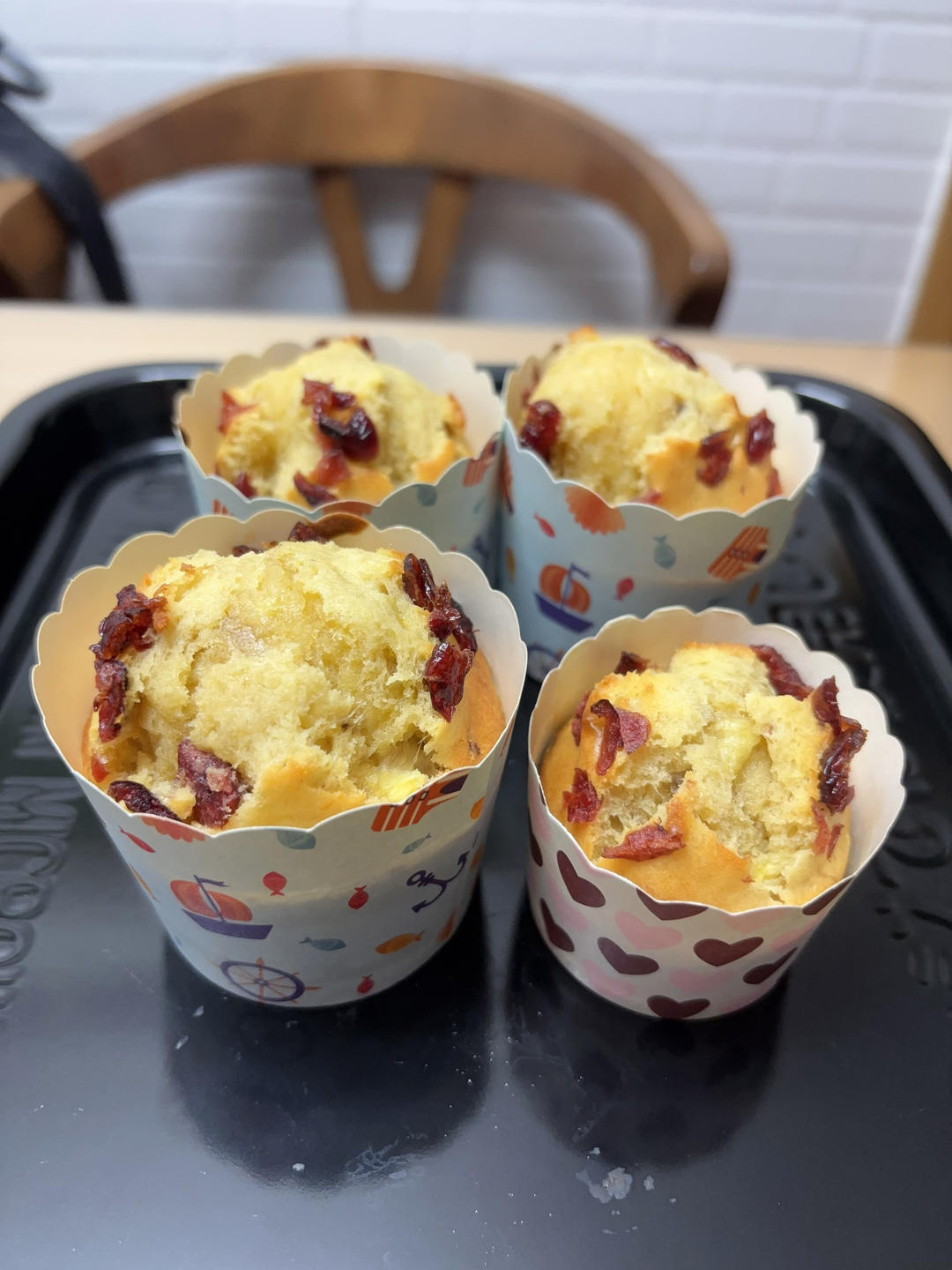 香蕉马芬蛋糕杯