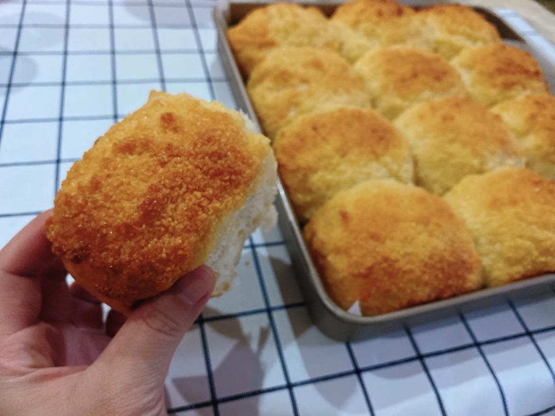 椰蓉餐包（一次发酵，玉米油版，或黄油）