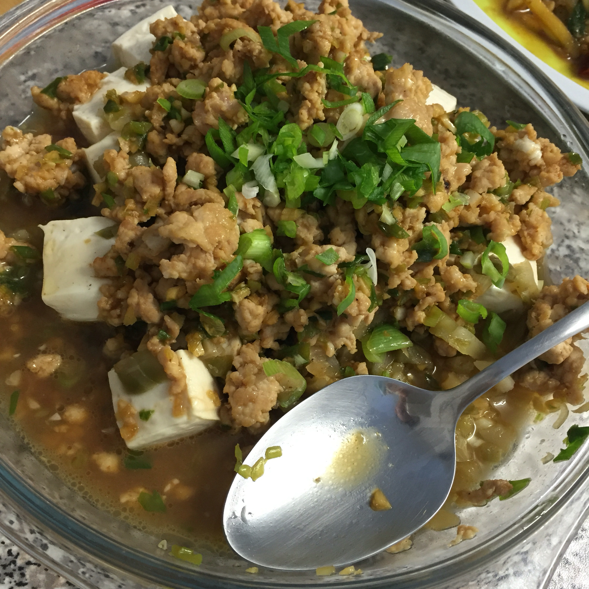 肉末蒸豆腐
