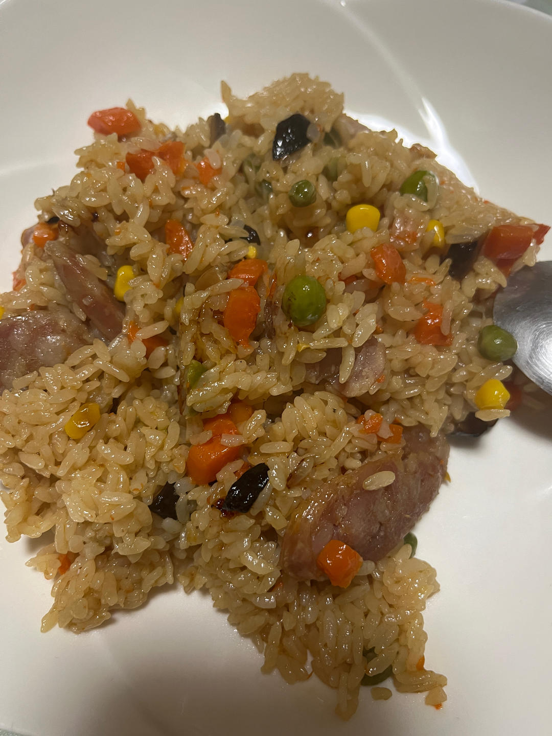 懒人必备～电饭煲腊肠焖饭