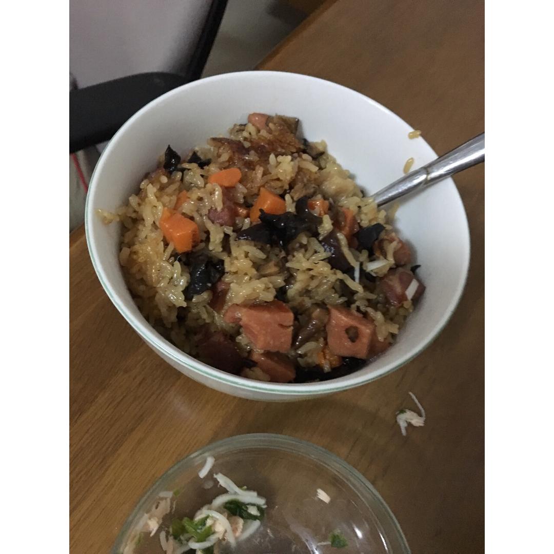 香菇腊肉饭
