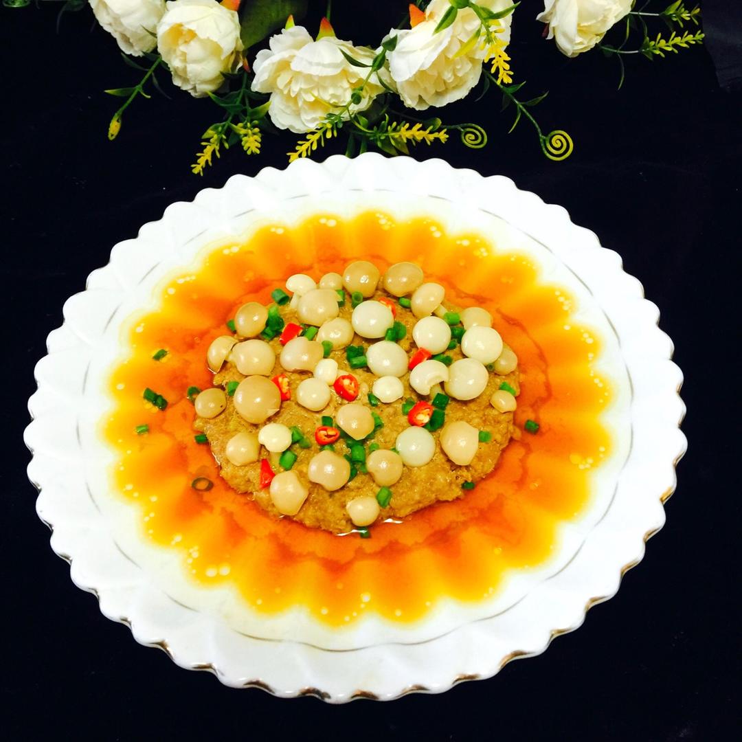 白玉菇肉饼（春回大地）