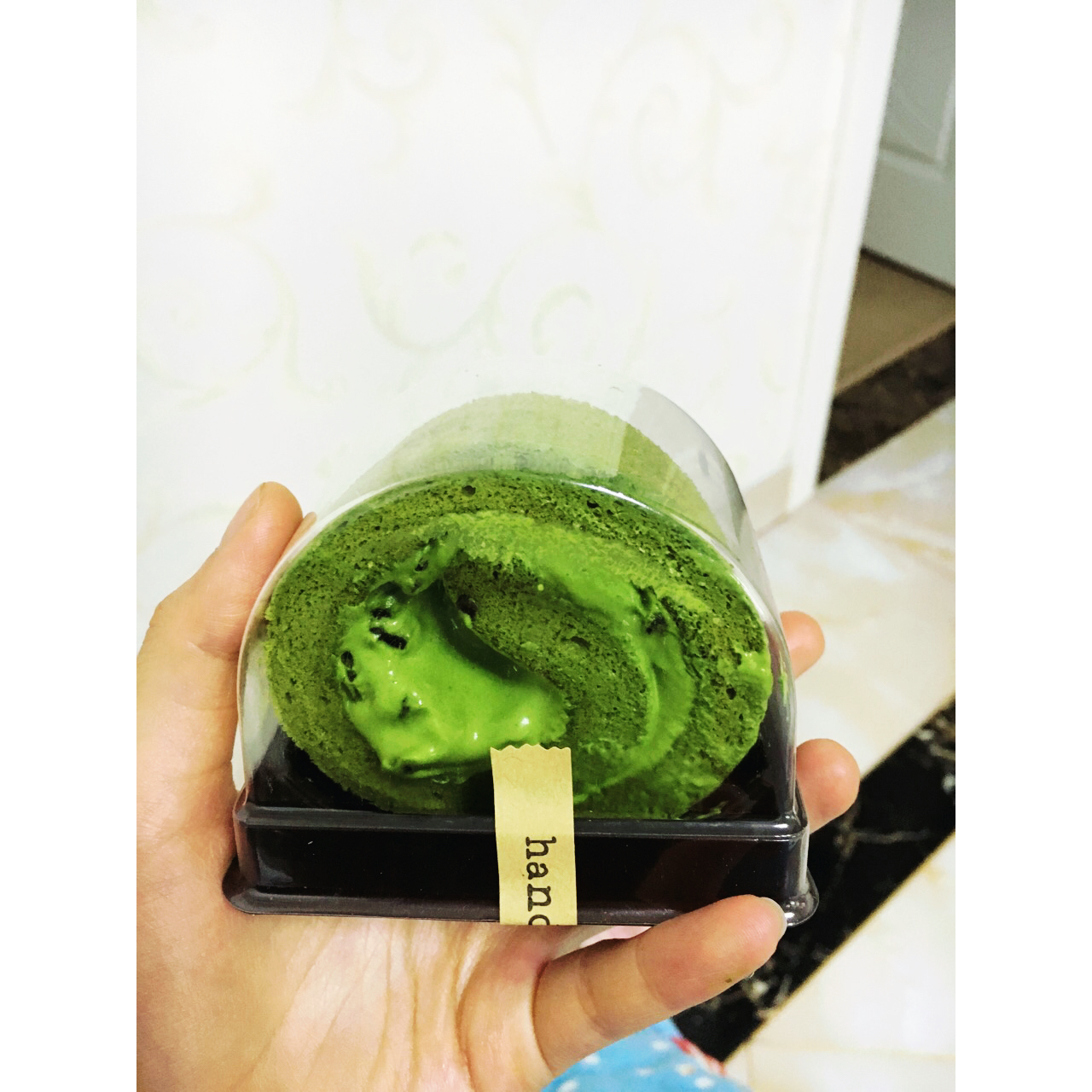 抹茶戚风蛋糕卷