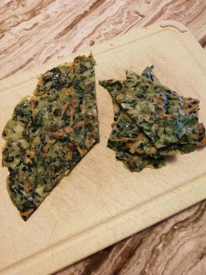软糯菠菜鸡蛋饼——特别适合不爱吃菜的孩子