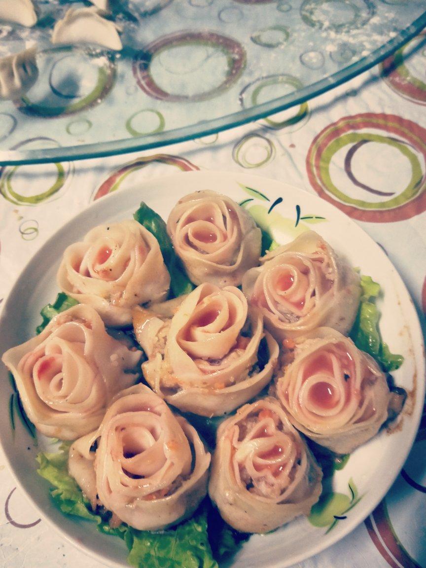 玫瑰花饺子