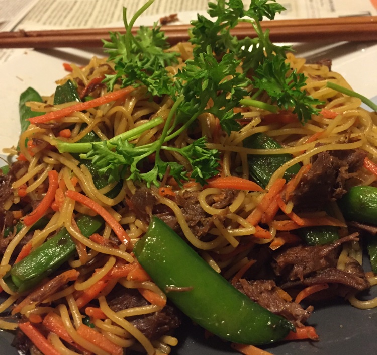 黑椒牛肉炒意大利面
