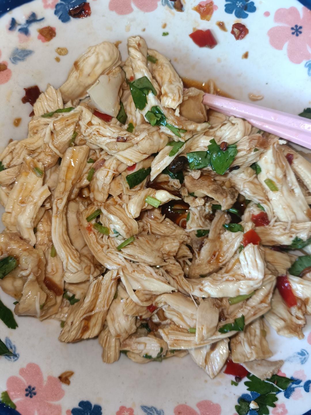 鸡胸肉这样做巨好吃❗️凉拌鸡丝😋低脂高蛋白