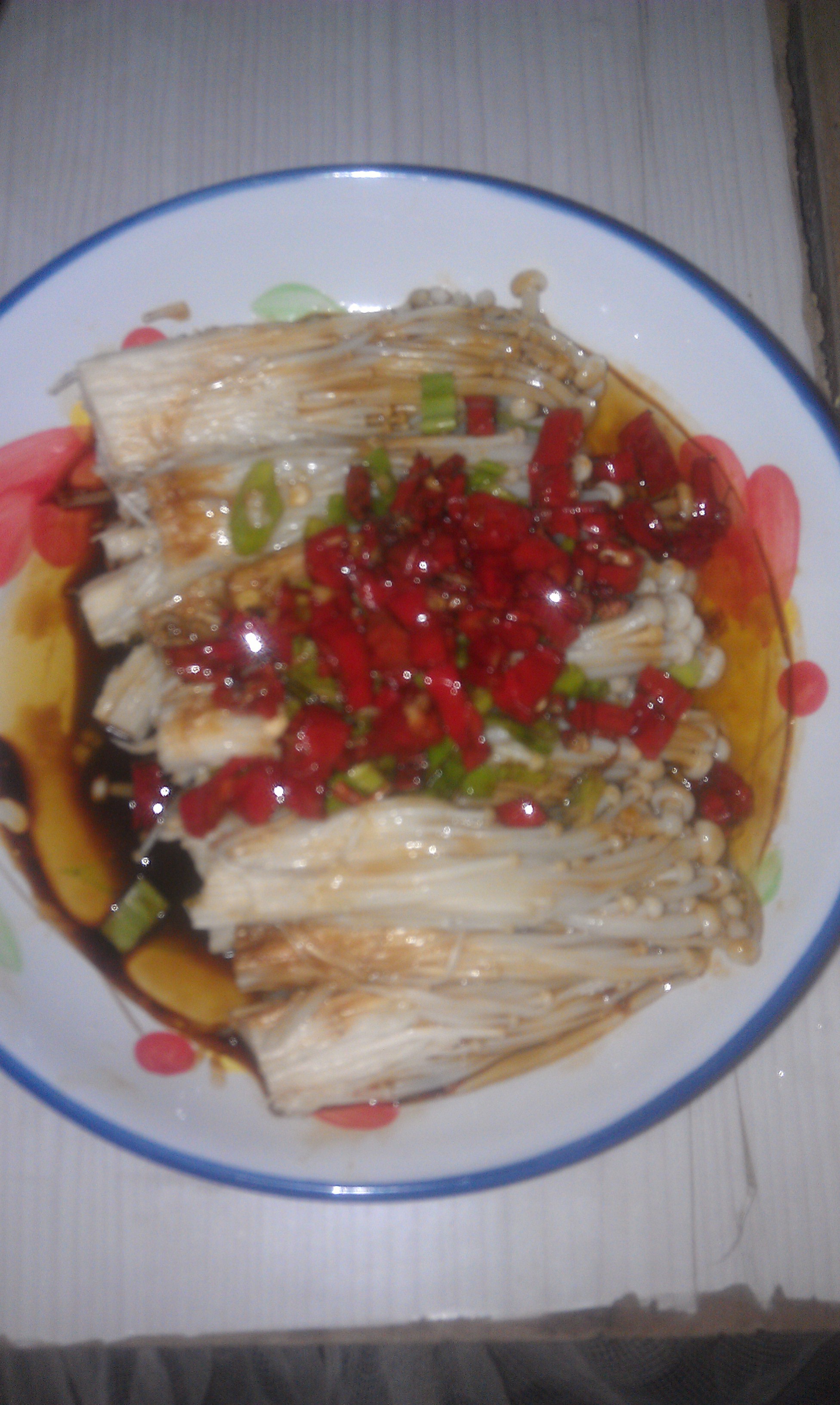 白灼金针菇