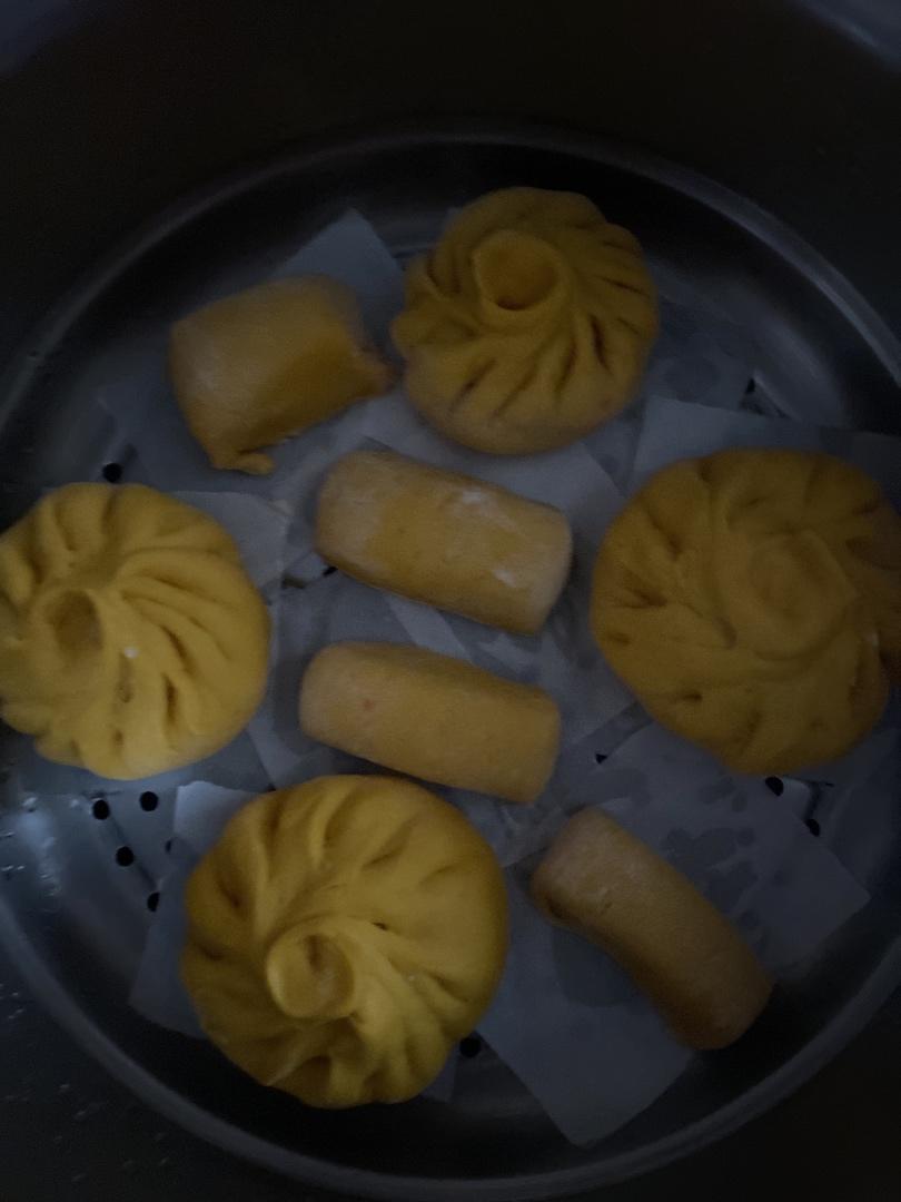 南瓜奶黄包（附奶黄馅的做法）