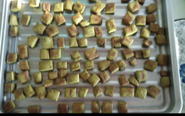 抹茶小石头饼干