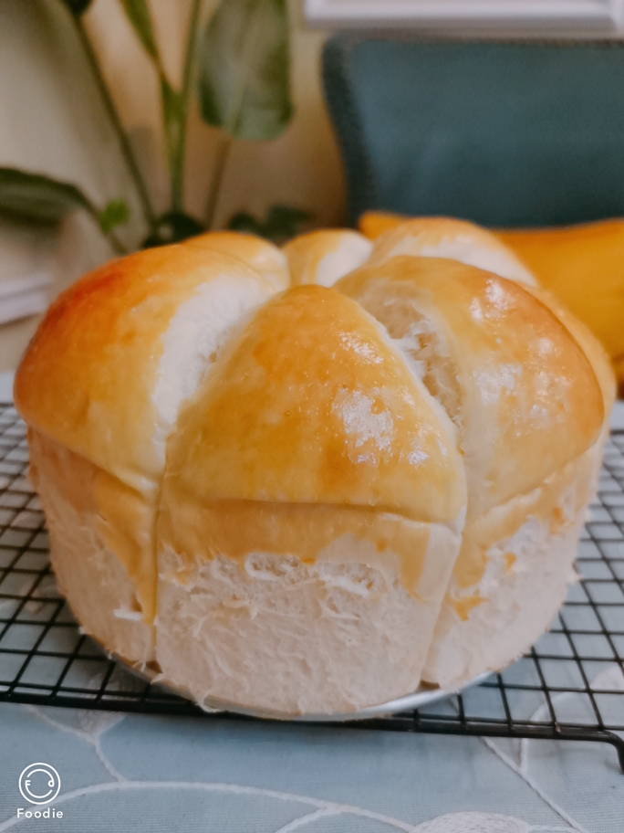 馒头一样简单的面包——蛋糕模面包的做法 步骤12
