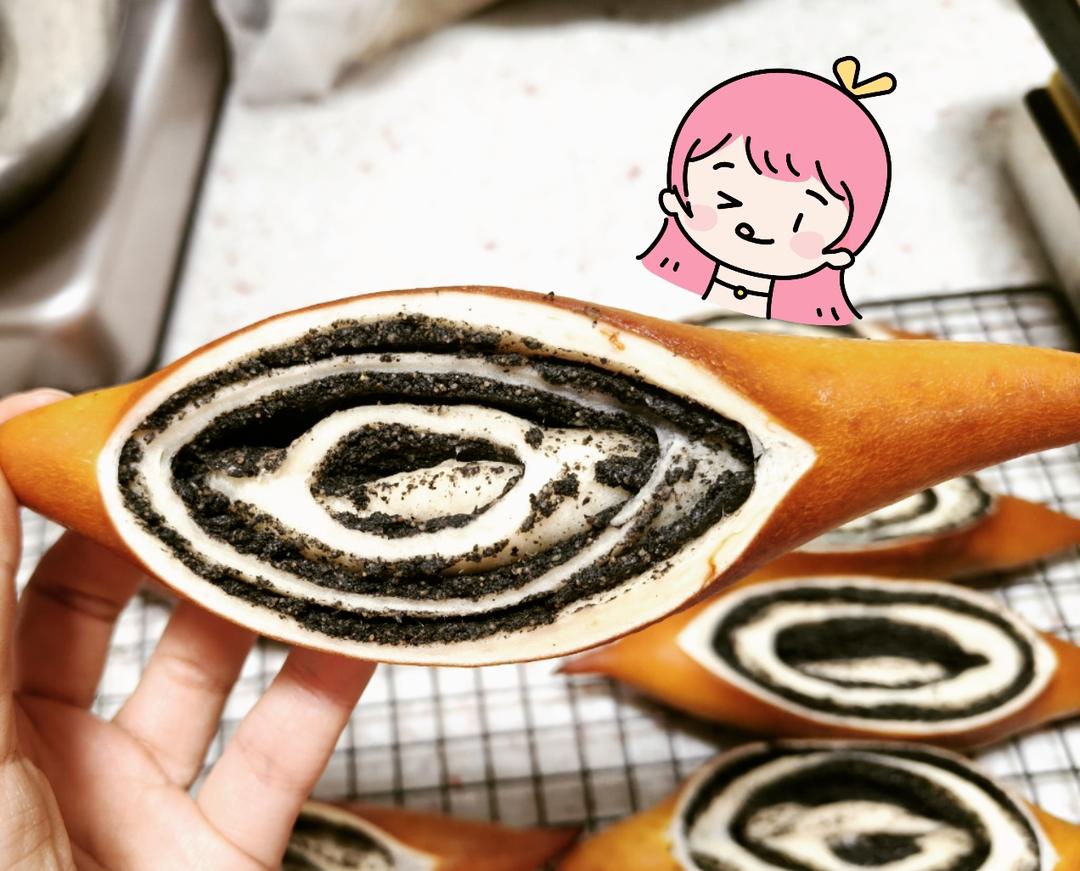 碱水系列又更新啦！香浓的黑芝麻碱水棒