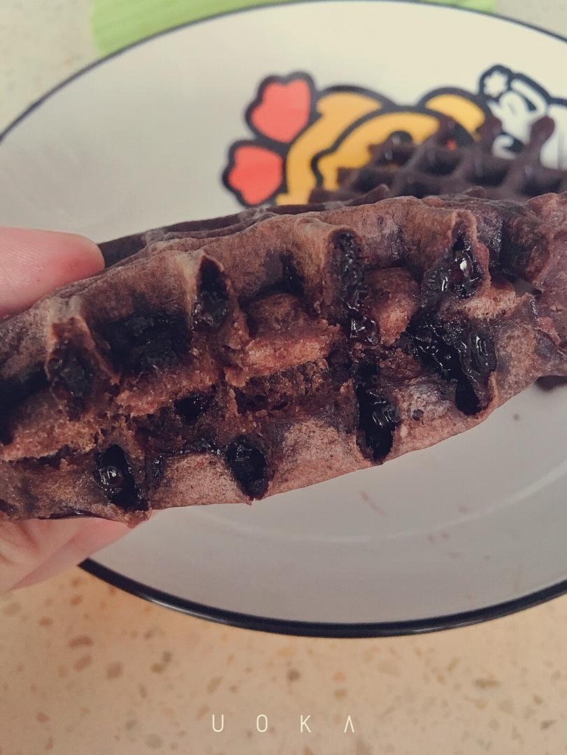 零失败，无需烤箱❗️巧克力华夫饼