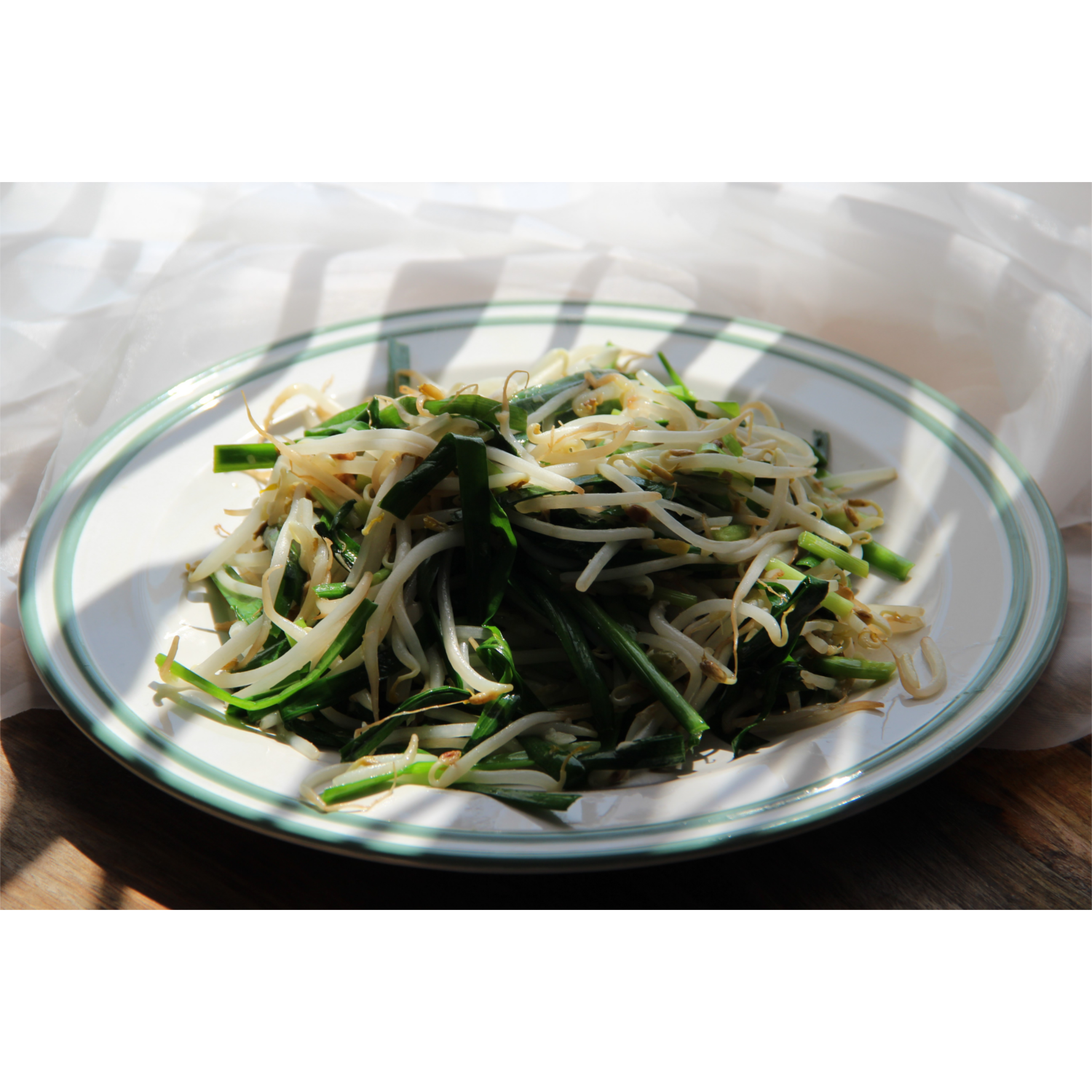 韭菜炒豆芽