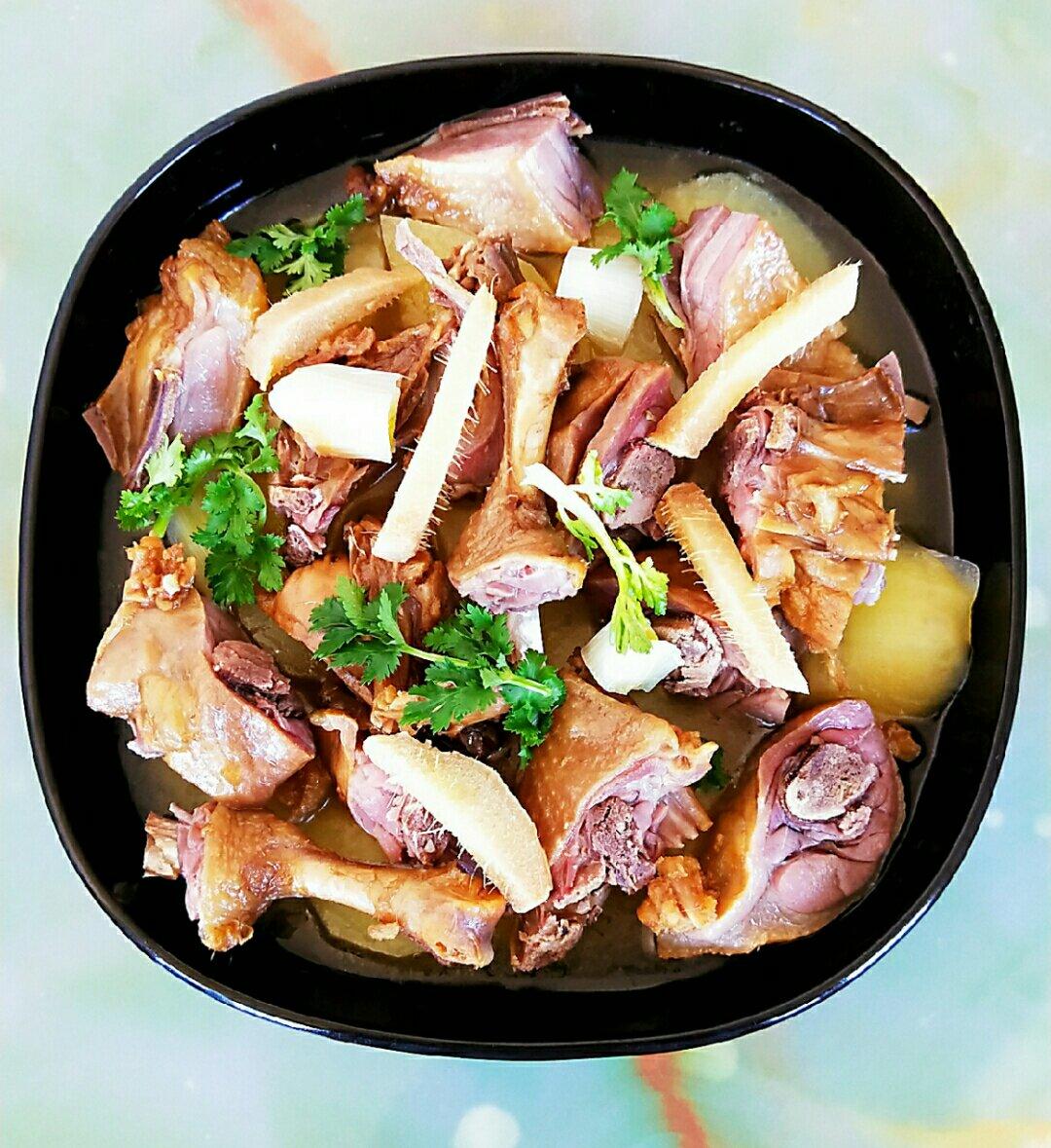 煮妇人生做的蒸咸鸭腿