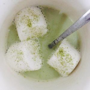 抹茶奶绿棉花糖的做法 步骤4
