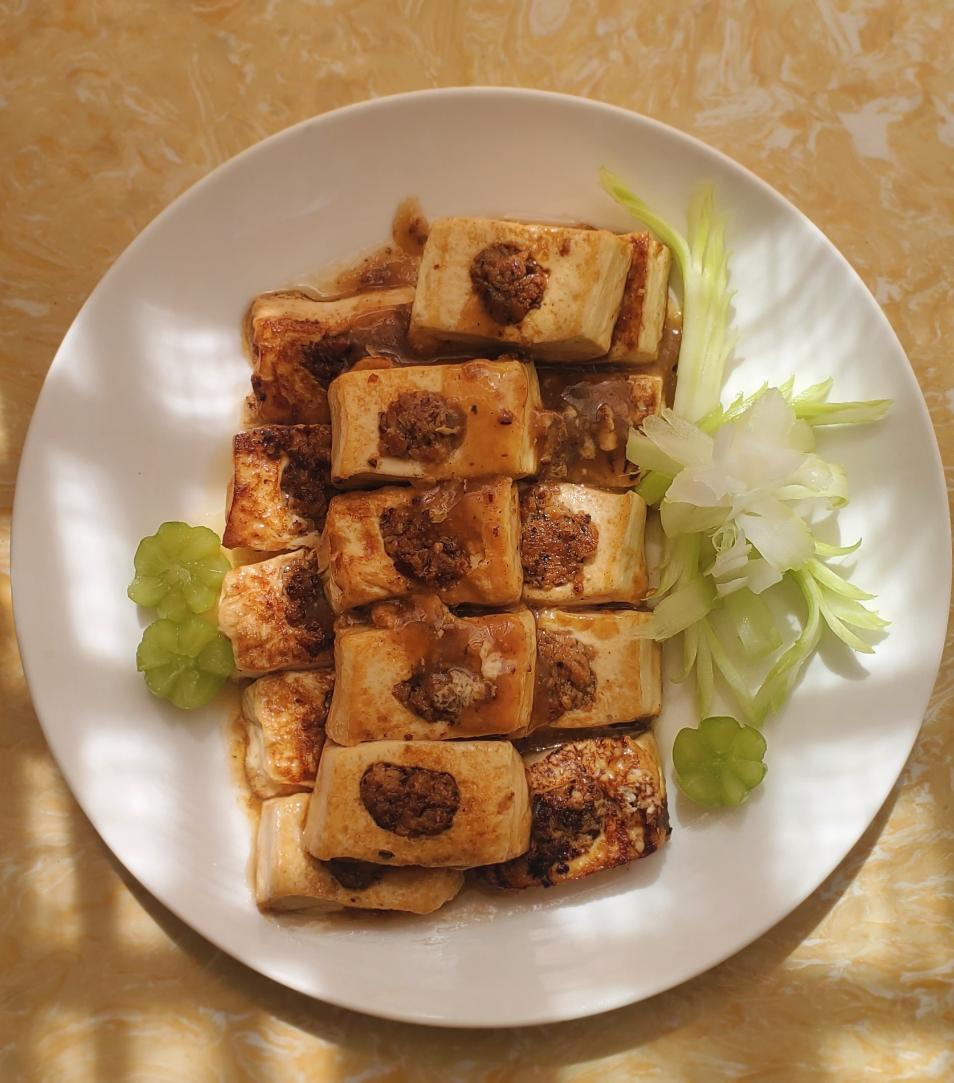 【水豆腐酿的做法步骤图,水豆腐酿怎么做好吃】一心向阳103_下厨房