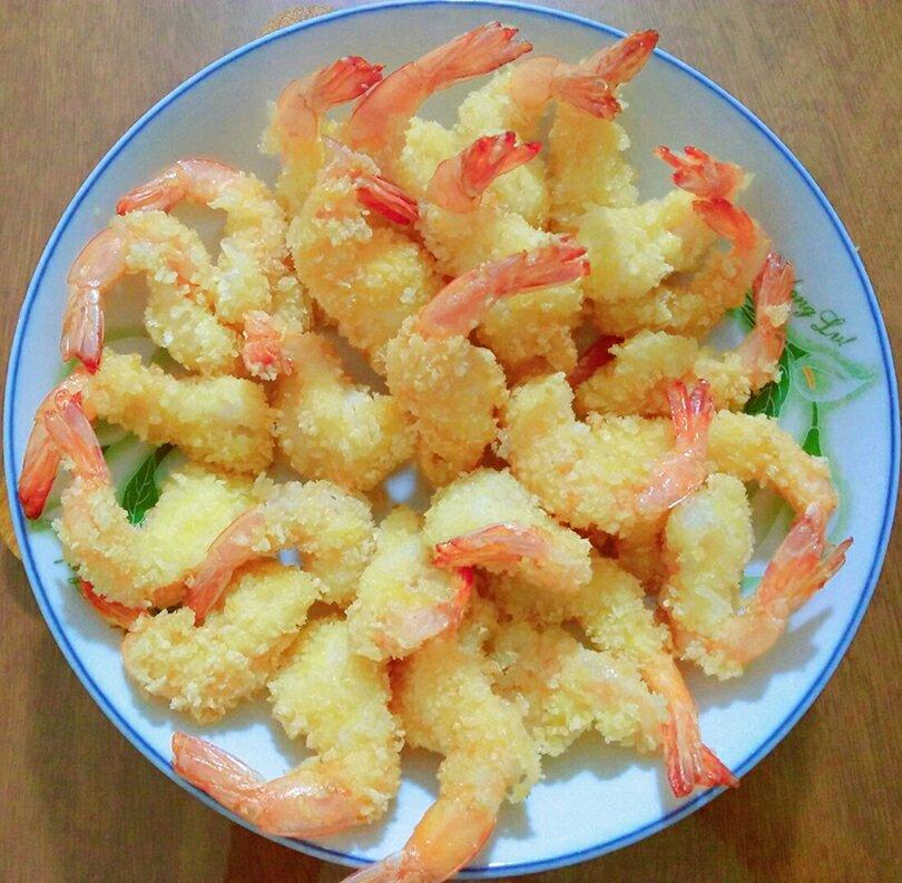 面包糠炸虾