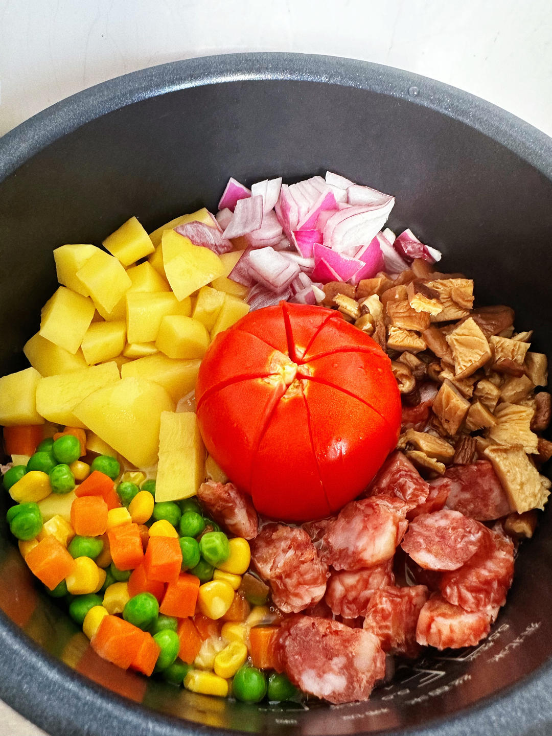 懒人番茄焖饭（电饭煲）