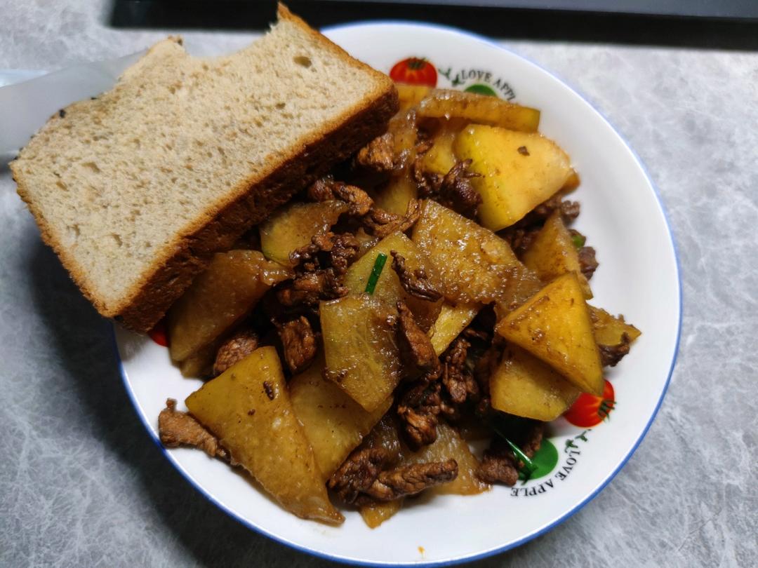 冬瓜炒肉-太好吃了