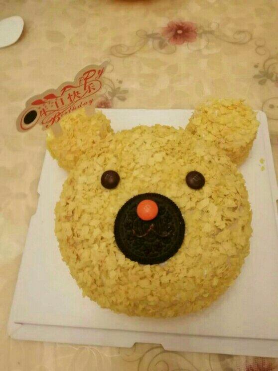 小熊生日蛋糕