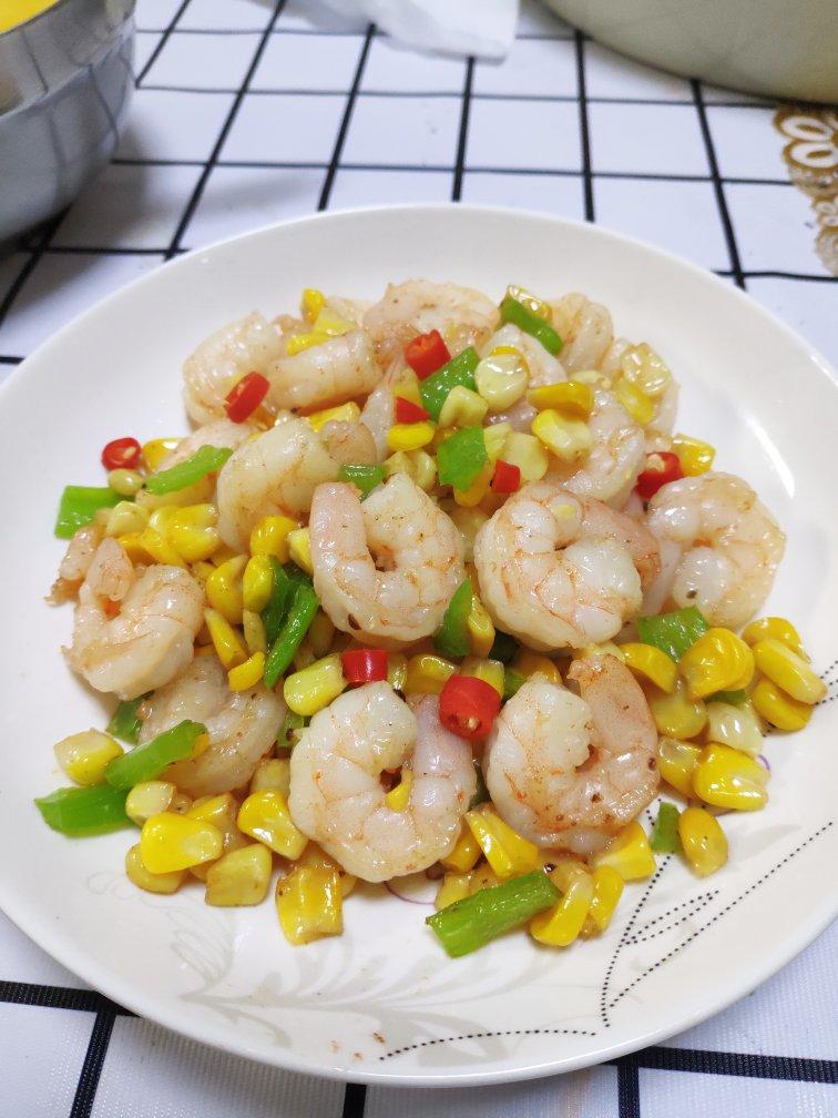 三色炒虾仁