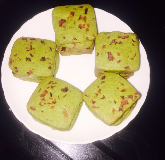 抹茶蔓越莓饼干