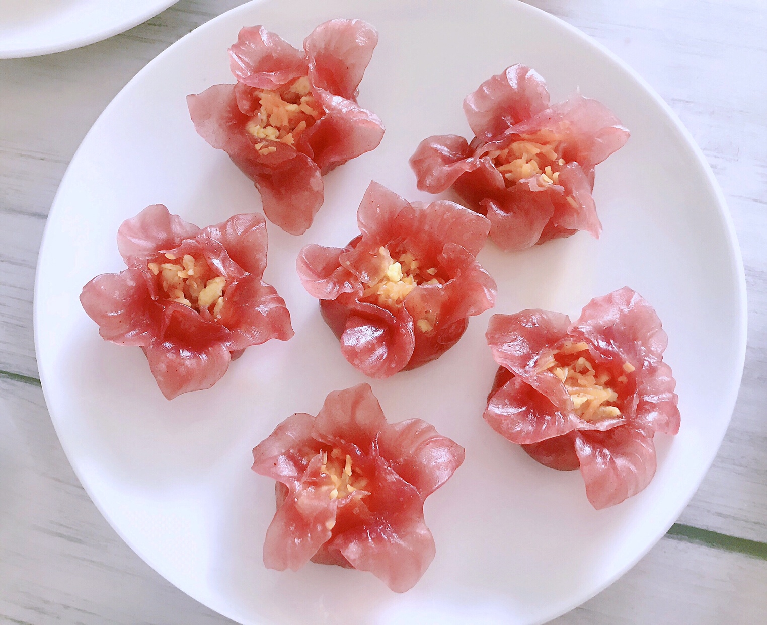 水晶蒸饺 樱花图片