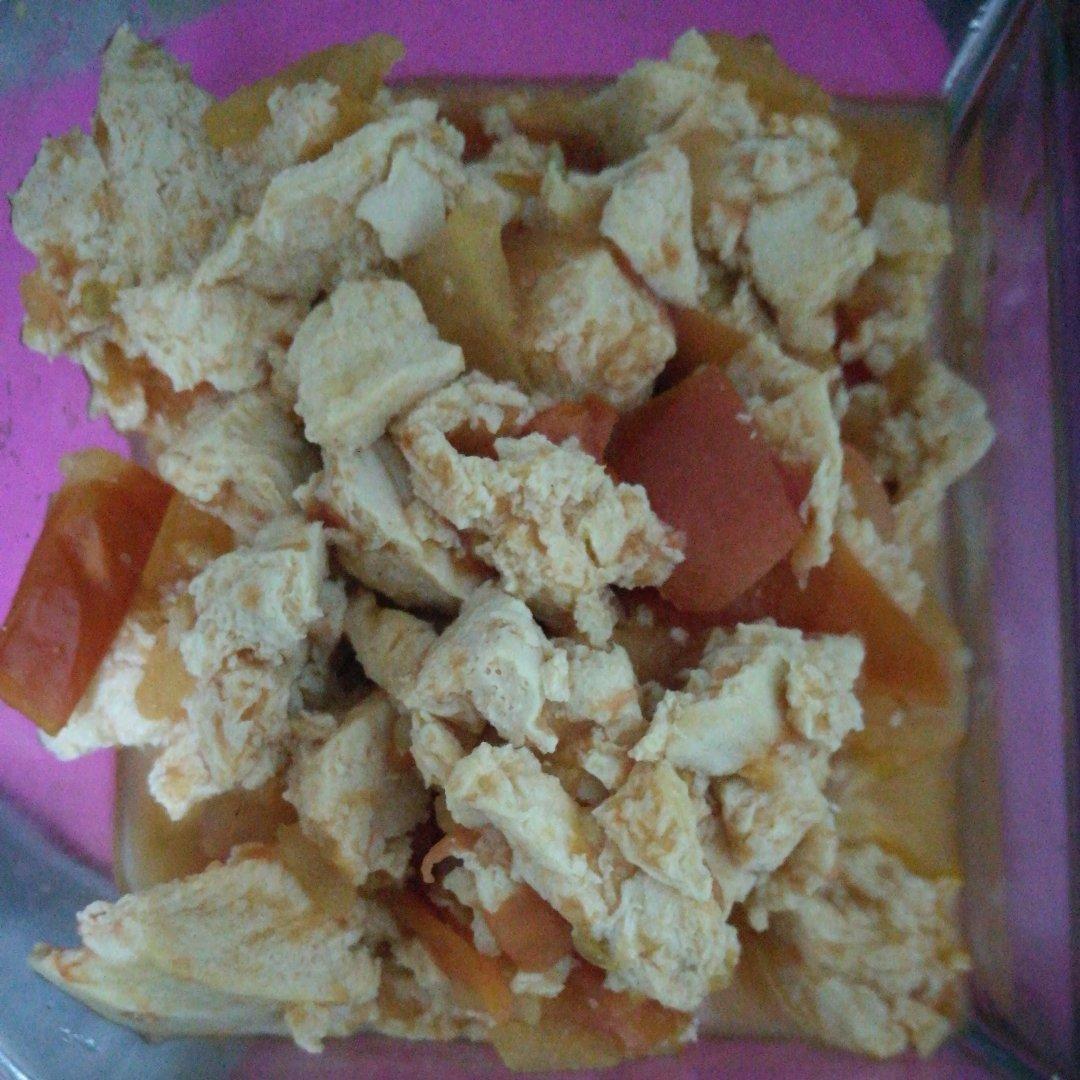 番茄炒冻豆腐