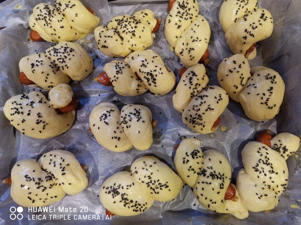 热狗面包 包肠仔 烤箱版