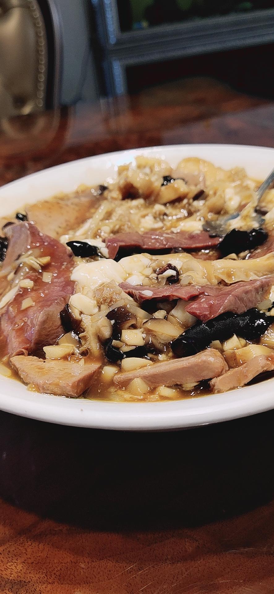 炒肝口味的豆腐脑杂汤