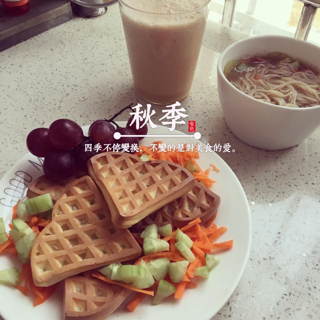 糯米华夫饼（无油低脂健康烤箱版）
