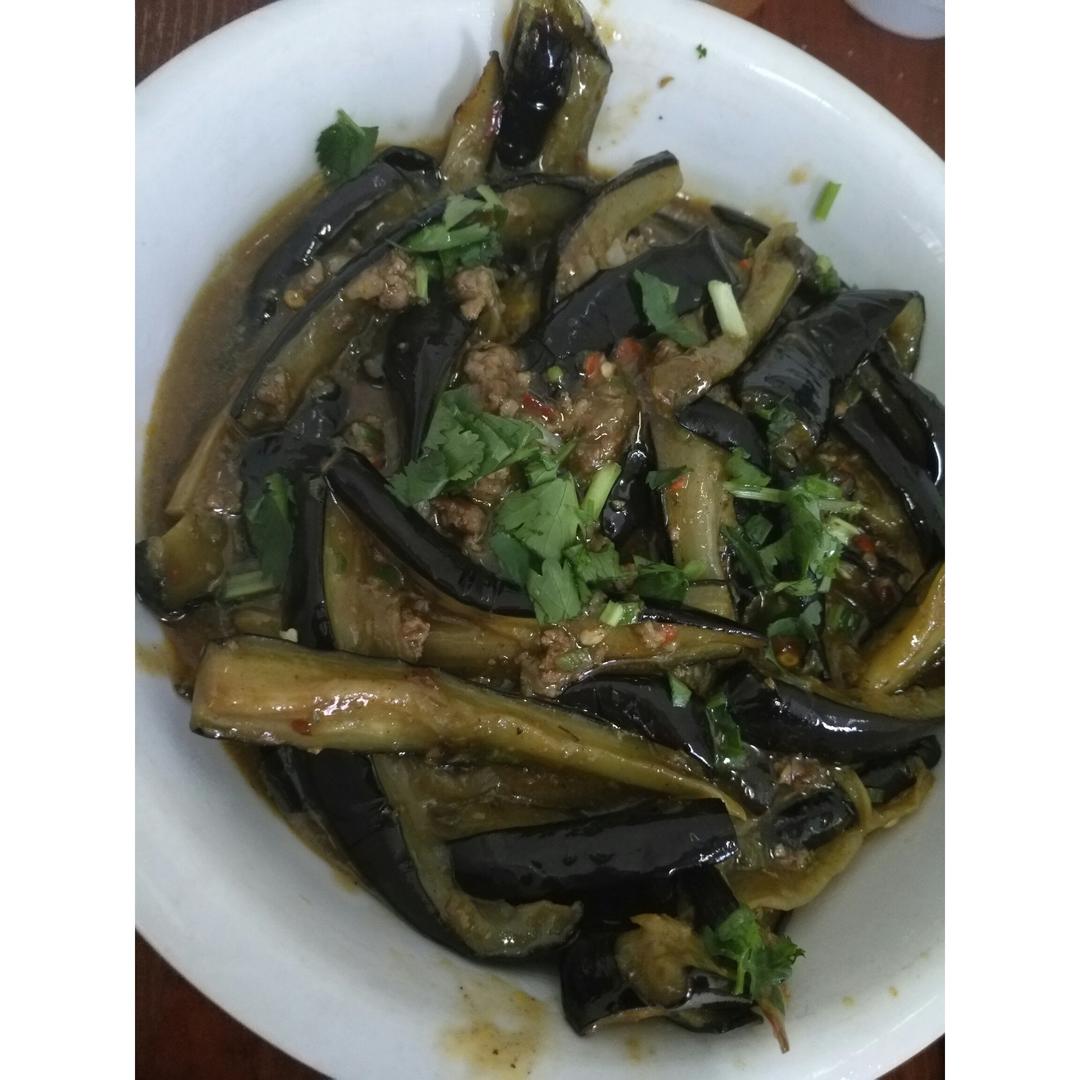 红烧肉沫茄子